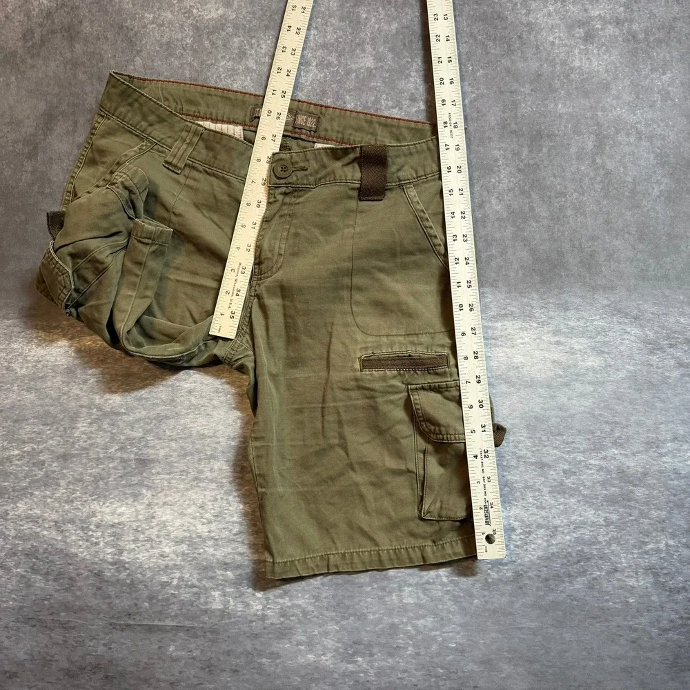 Dickies Relaxed Fit Cargo Shorts Olive Green Men's 32 Cotton Utility Workwear‎